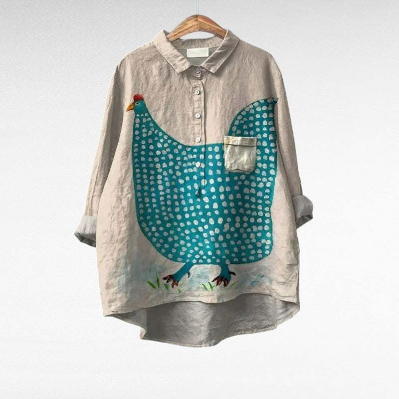 Céline | Elegante Blusa de Verano - Van Moreau Utrecht