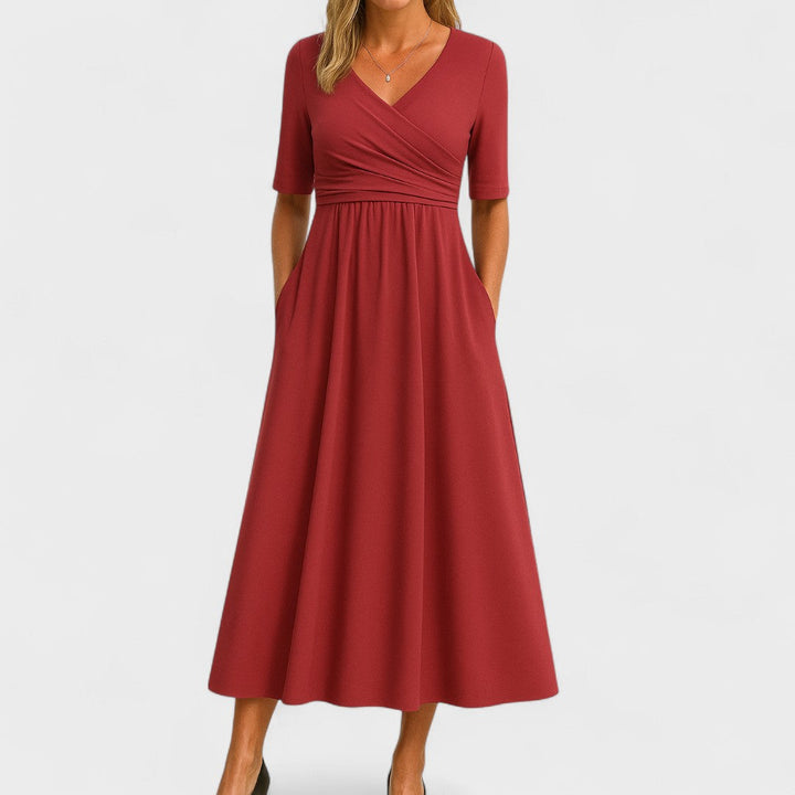 Joana | Vestido midi elegante - Van Moreau Utrecht