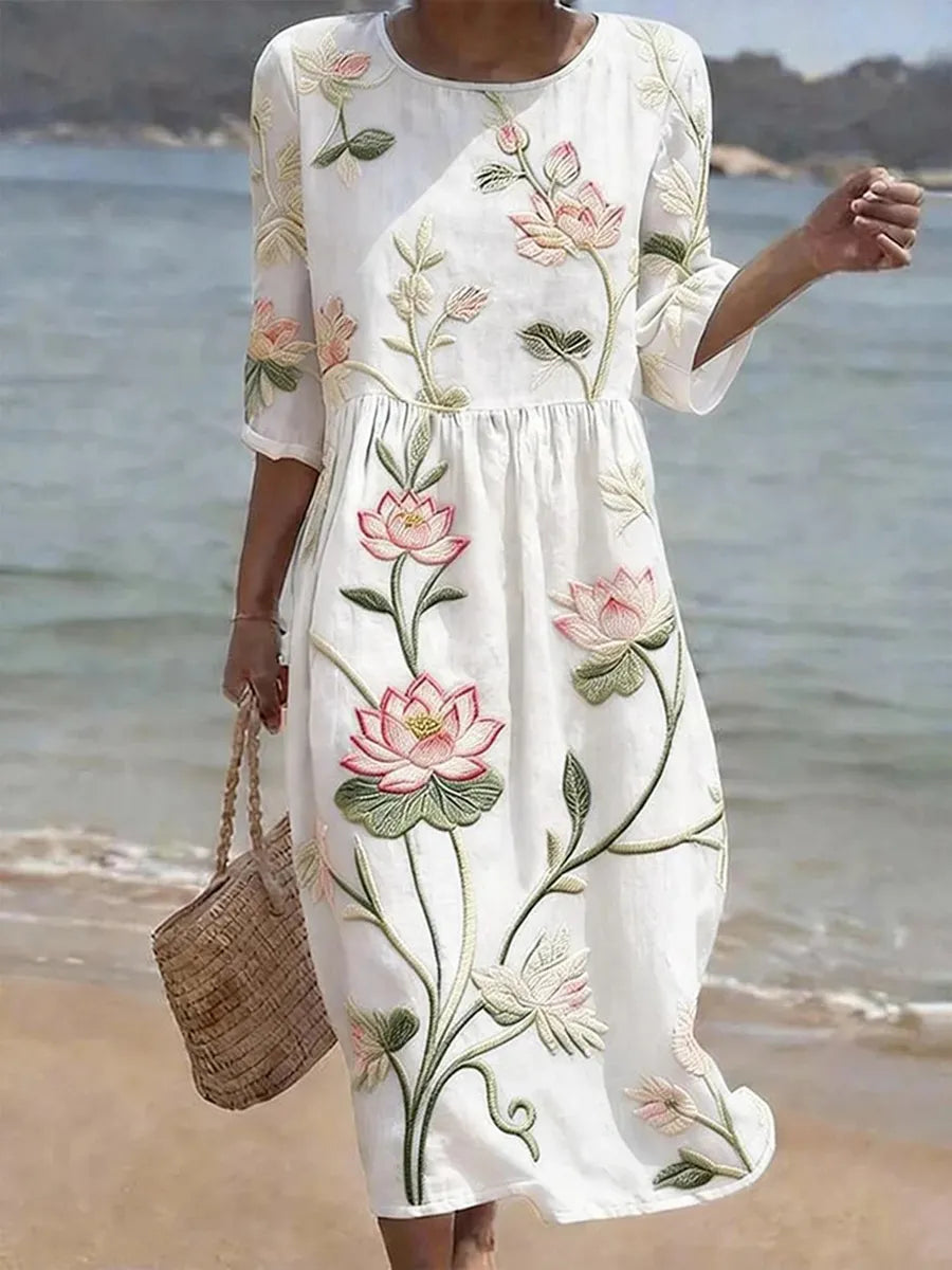 CAMILA – VESTIDO FLORAL CRUZADO - Van Moreau Utrecht