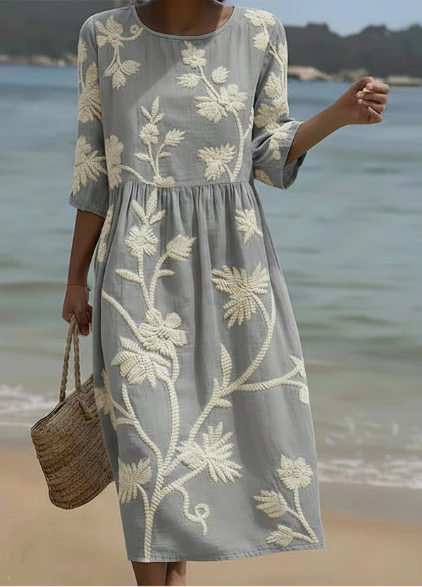 MARTA – VESTIDO FLORAL MINIMALISTA - Van Moreau Utrecht