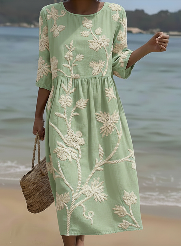 PAULA – VESTIDO FLORAL ATEMPORAL - Van Moreau Utrecht