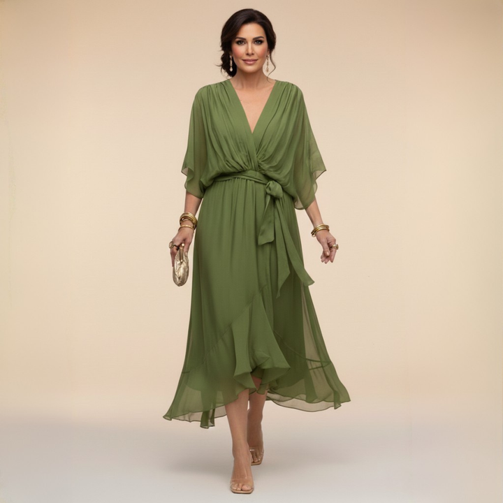 CAMILA – VESTIDO ELEGANTE CRUZADO - Van Moreau Utrecht