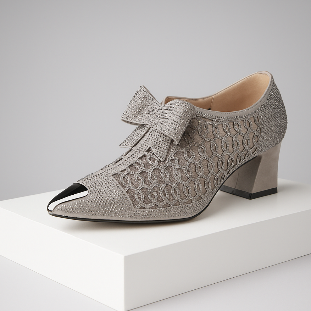 Zapatos de Tacón Vivienne con Lazo - Van Moreau Utrecht