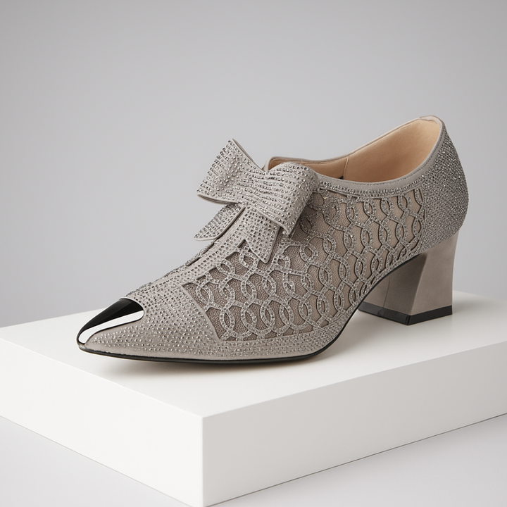 Zapatos de Tacón Vivienne con Lazo - Van Moreau Utrecht