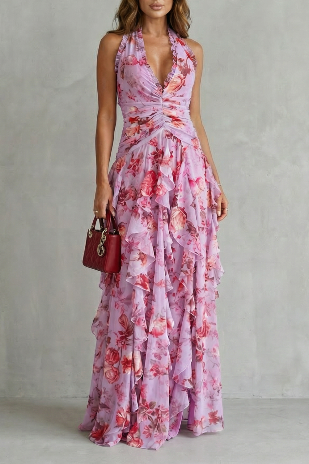 Belladina | Halter Maxi Dress - Van Moreau Utrecht