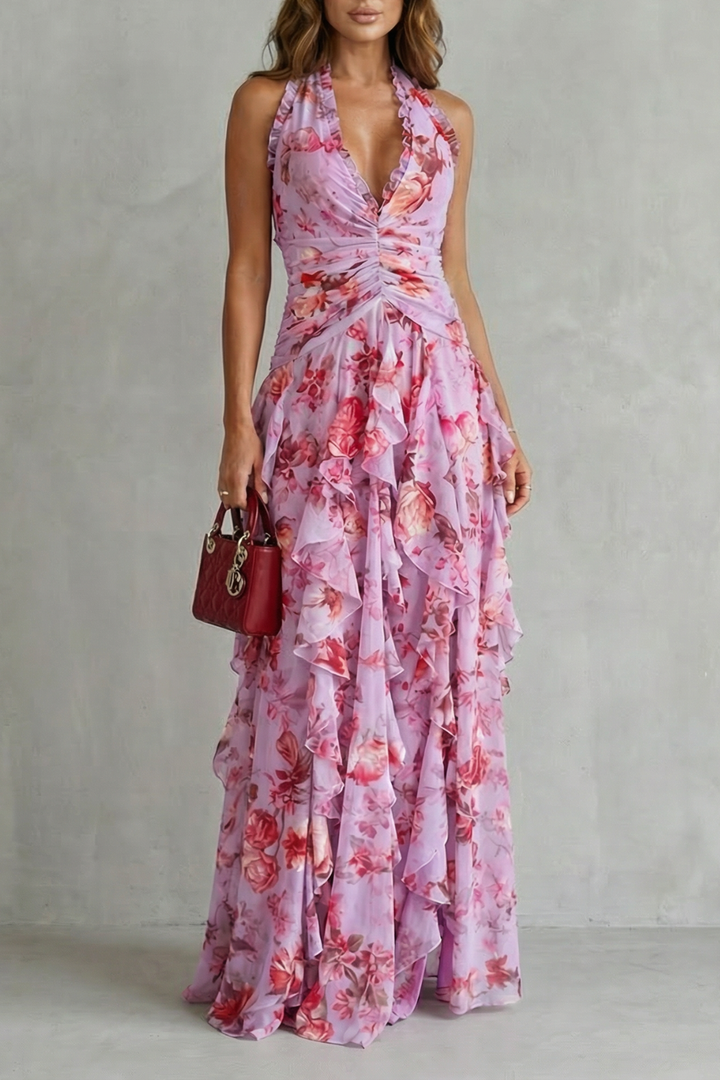 Belladina | Halter Maxi Dress - Van Moreau Utrecht