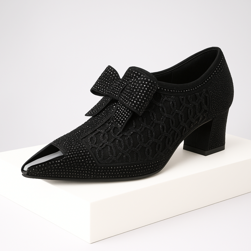Zapatos de Tacón Vivienne con Lazo - Van Moreau Utrecht