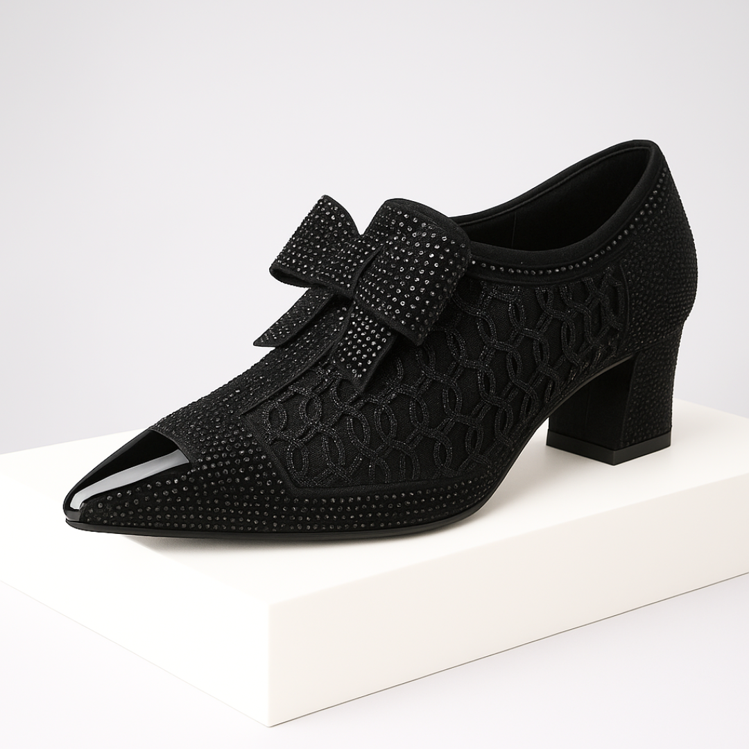 Zapatos de Tacón Vivienne con Lazo - Van Moreau Utrecht