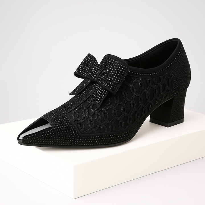 Zapatos de Tacón Vivienne con Lazo - Van Moreau Utrecht