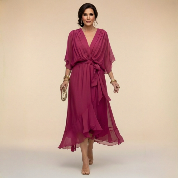 CAMILA – VESTIDO ELEGANTE CRUZADO - Van Moreau Utrecht