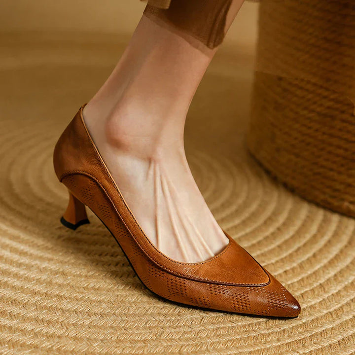 Zapatos de Tacón Alto de Cuero Auténtico Belle - Van Moreau Utrecht