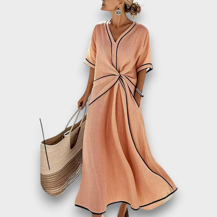 ELENA – VESTIDO CRUZADO FLUIDO - Van Moreau Utrecht