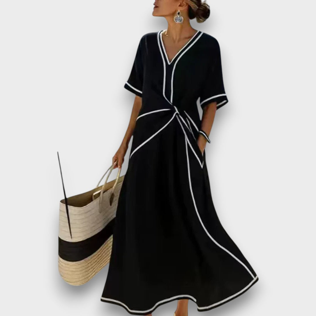 ELENA – VESTIDO CRUZADO FLUIDO - Van Moreau Utrecht