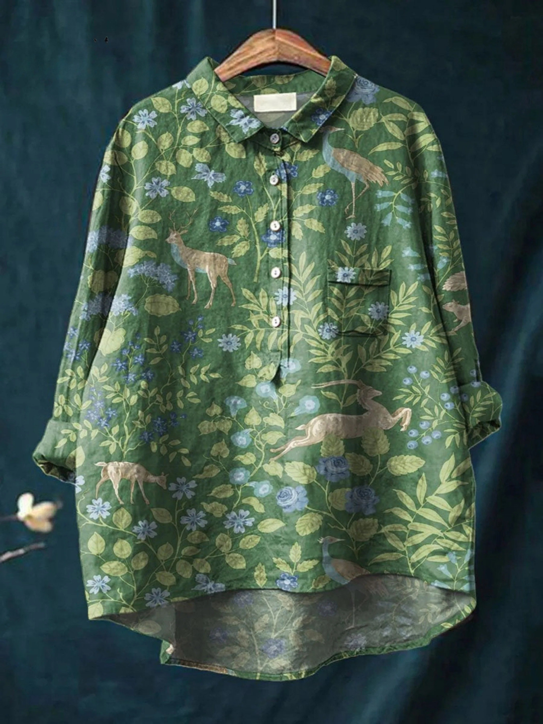 Géorgie - T-shirt Floral Léger - Van Moreau Utrecht