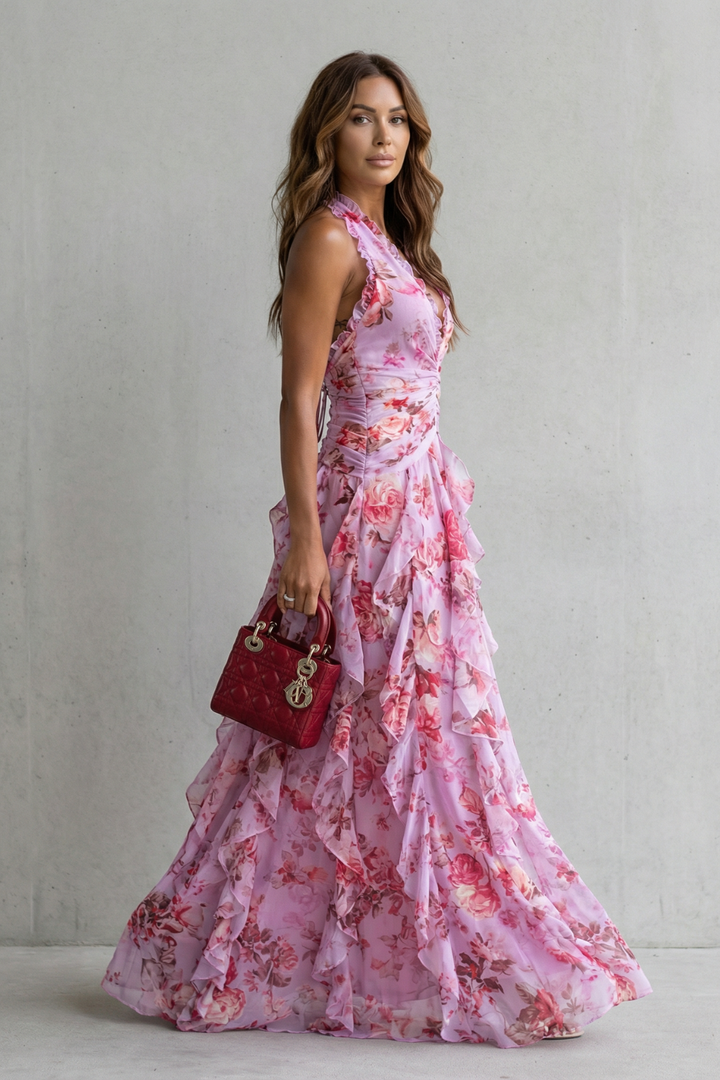 Belladina | Halter Maxi Dress - Van Moreau Utrecht