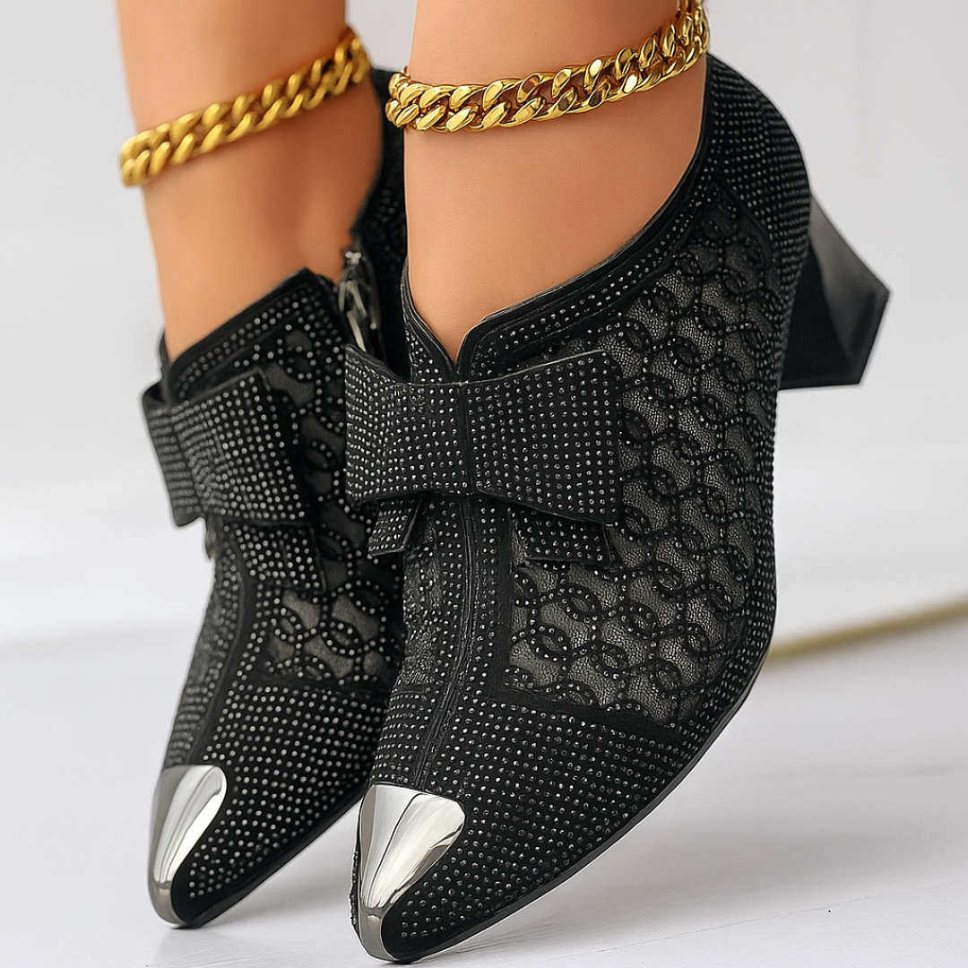 Zapatos de Tacón Vivienne con Lazo - Van Moreau Utrecht