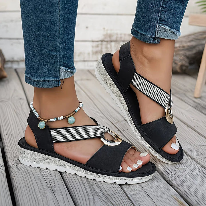 Pilar | Sandalias planas cómodas - Van Moreau Utrecht