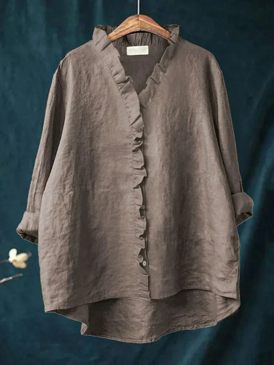 Lily - Blouse Légère Avec Volants - Van Moreau Utrecht
