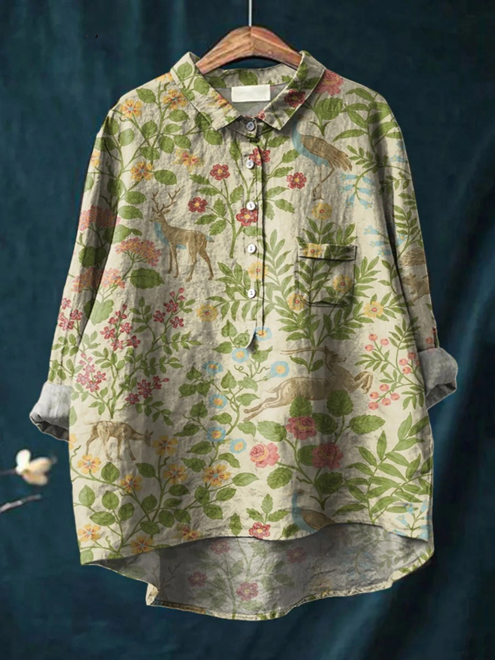 Géorgie - T-shirt Floral Léger - Van Moreau Utrecht