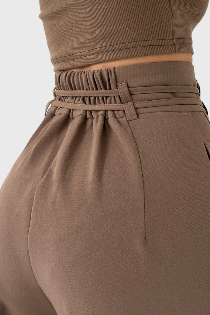Sophie | Pantalones de pierna ancha con cordones - Van Moreau Utrecht