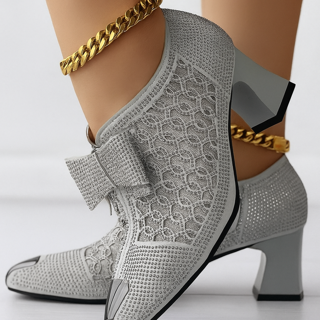 Zapatos de Tacón Vivienne con Lazo - Van Moreau Utrecht