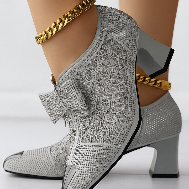 Zapatos de Tacón Vivienne con Lazo - Van Moreau Utrecht
