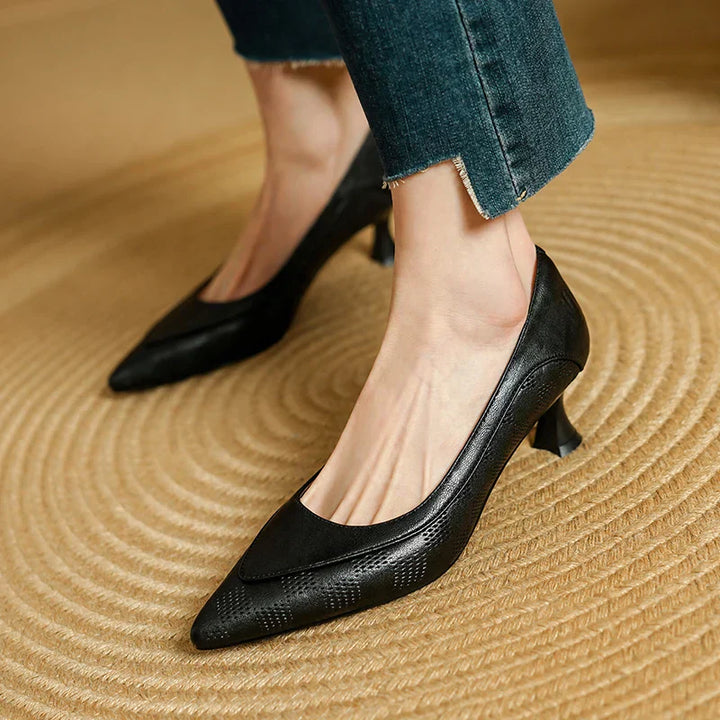 Zapatos de Tacón Alto de Cuero Auténtico Belle - Van Moreau Utrecht