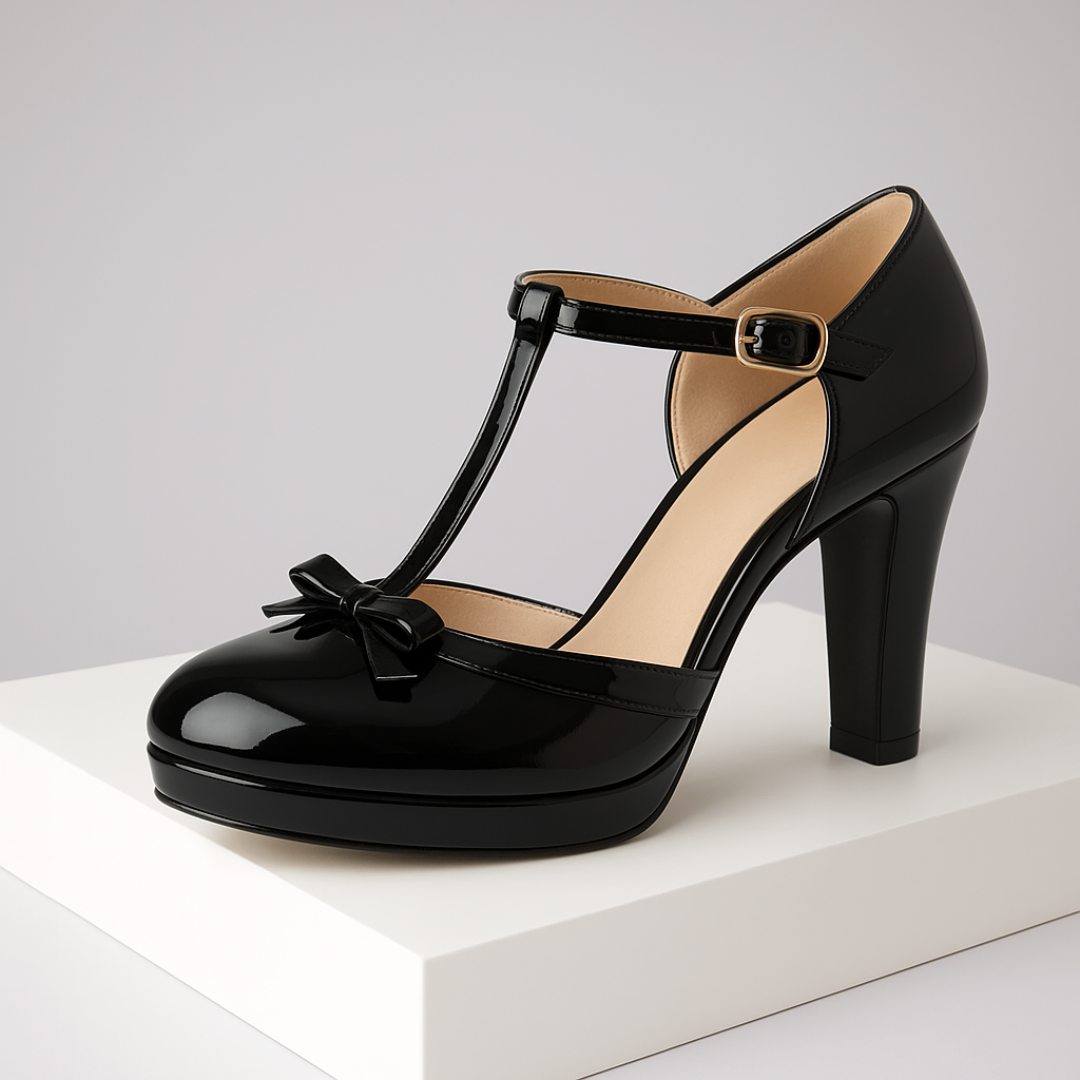 Tacones Vivienne T-Strap - Van Moreau Utrecht