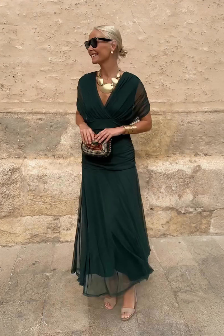 Vestido Luisa Escote en V - Van Moreau Utrecht