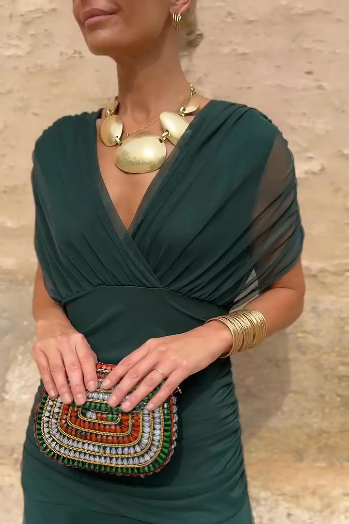 Vestido Luisa Escote en V - Van Moreau Utrecht