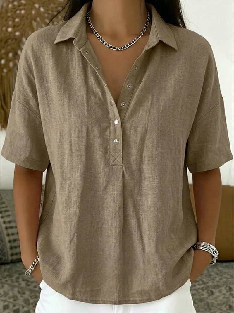 LAURA – BLUSA CASUAL ELEGANTE - Van Moreau Utrecht