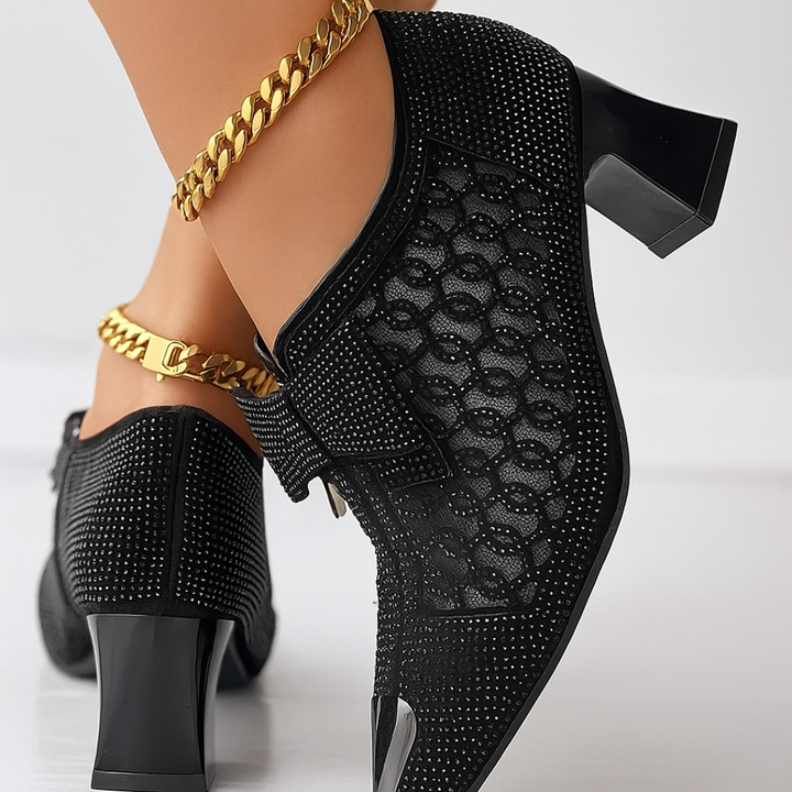 Zapatos de Tacón Vivienne con Lazo - Van Moreau Utrecht