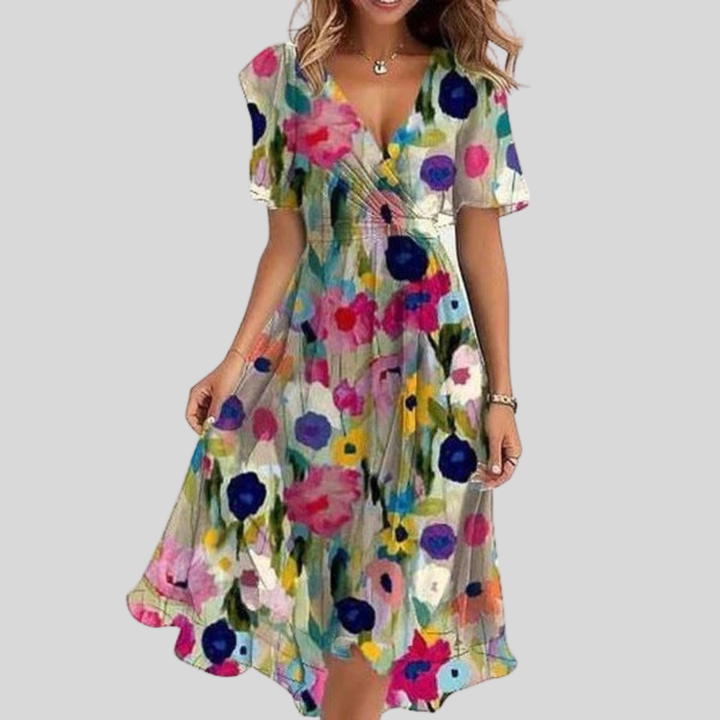 Valentina | Vestido floral fluido