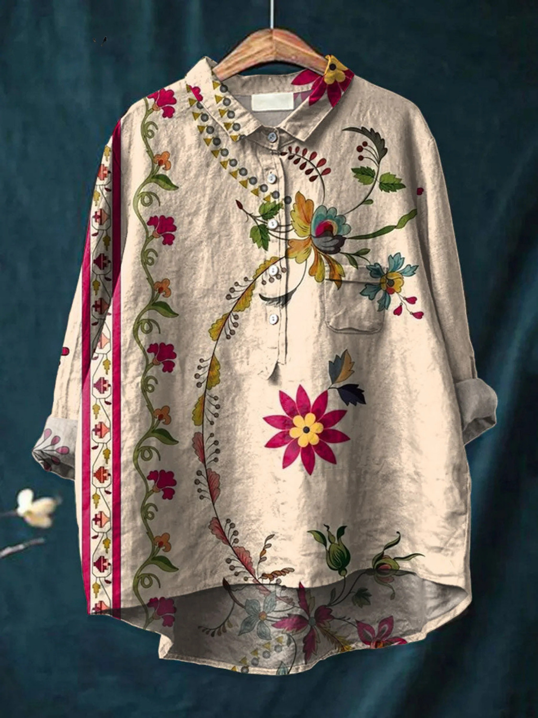 Isla - Chemise Florale Légère - Van Moreau Utrecht