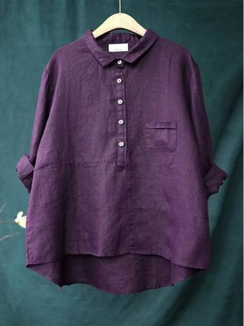 Elvie | Blusa Linne Elegante para el Verano - Van Moreau Utrecht