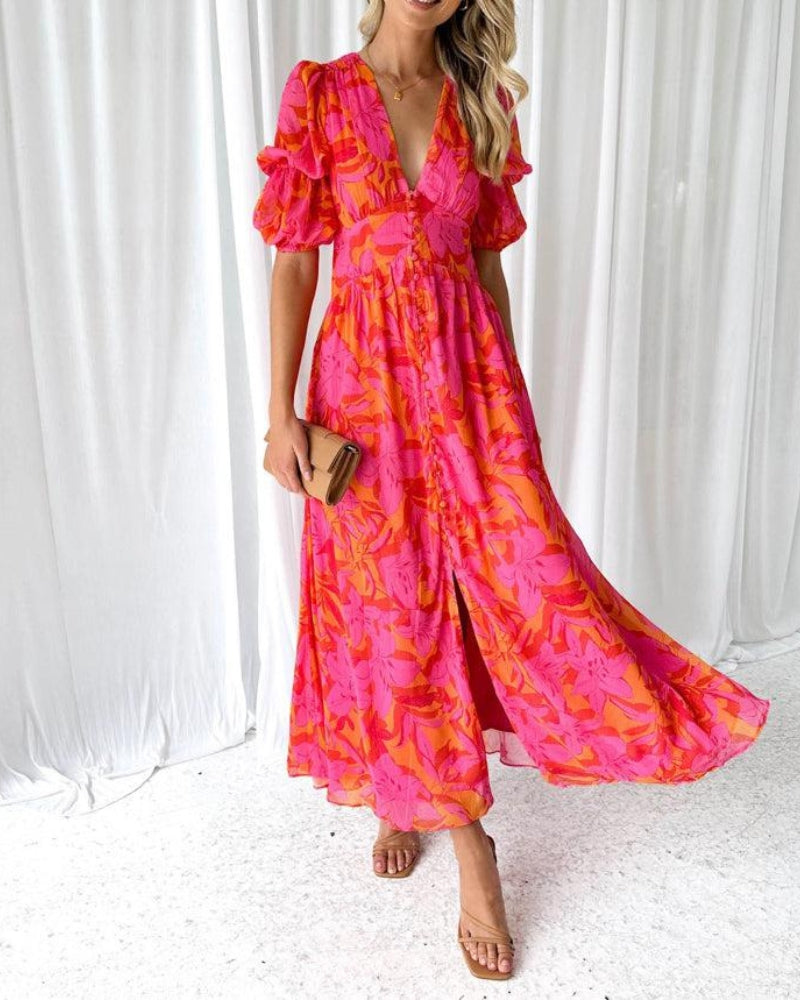 SOFÍA – VESTIDO ELEGANTE ESTAMPADO - Van Moreau Utrecht