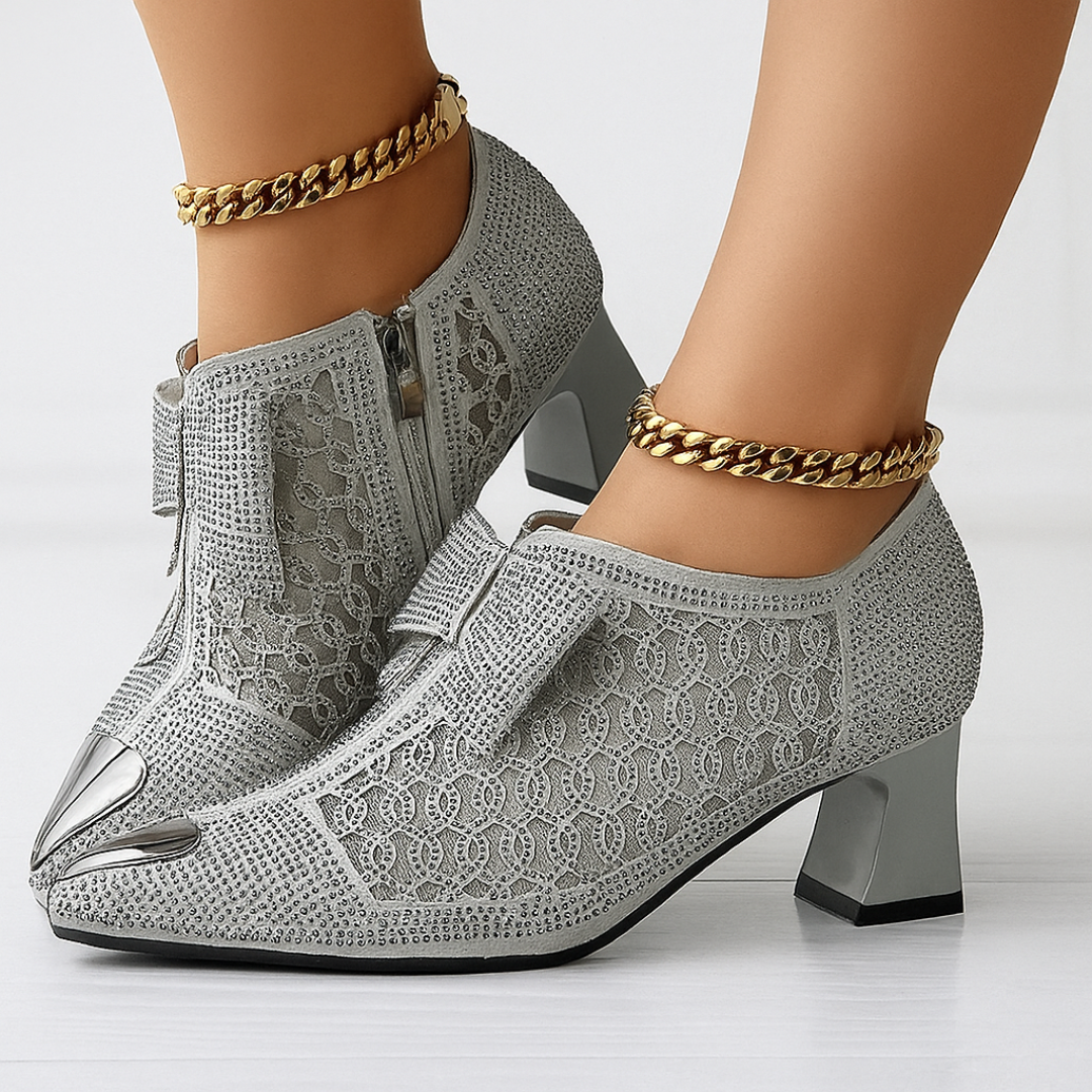 Zapatos de Tacón Vivienne con Lazo - Van Moreau Utrecht