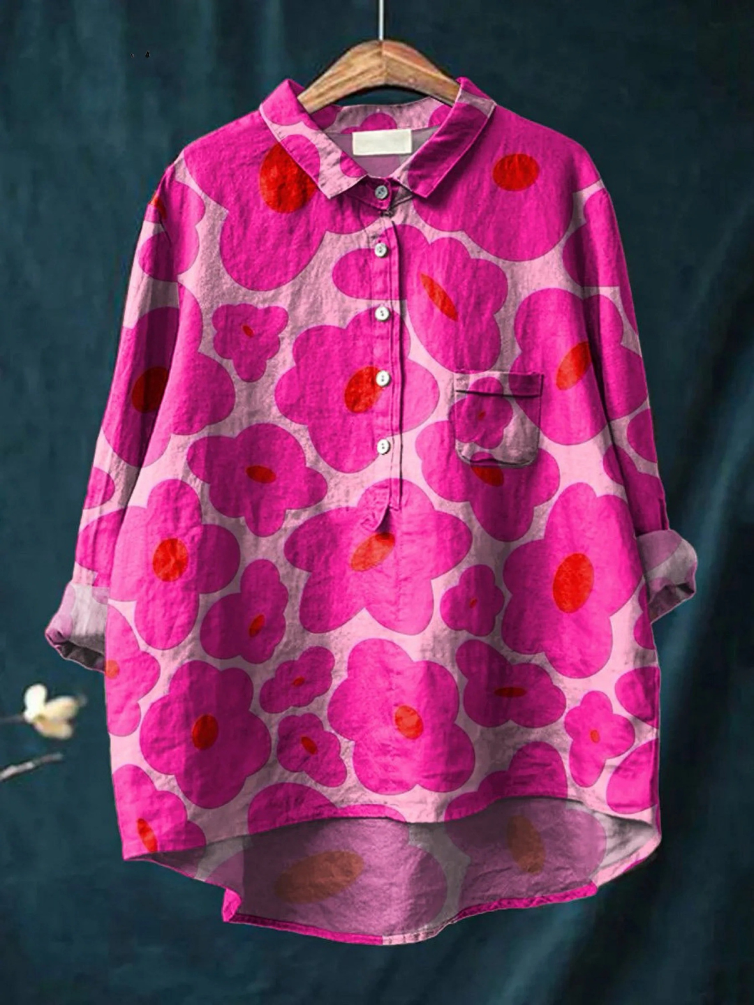 Mia - Chemise Florale Décontractée - Van Moreau Utrecht