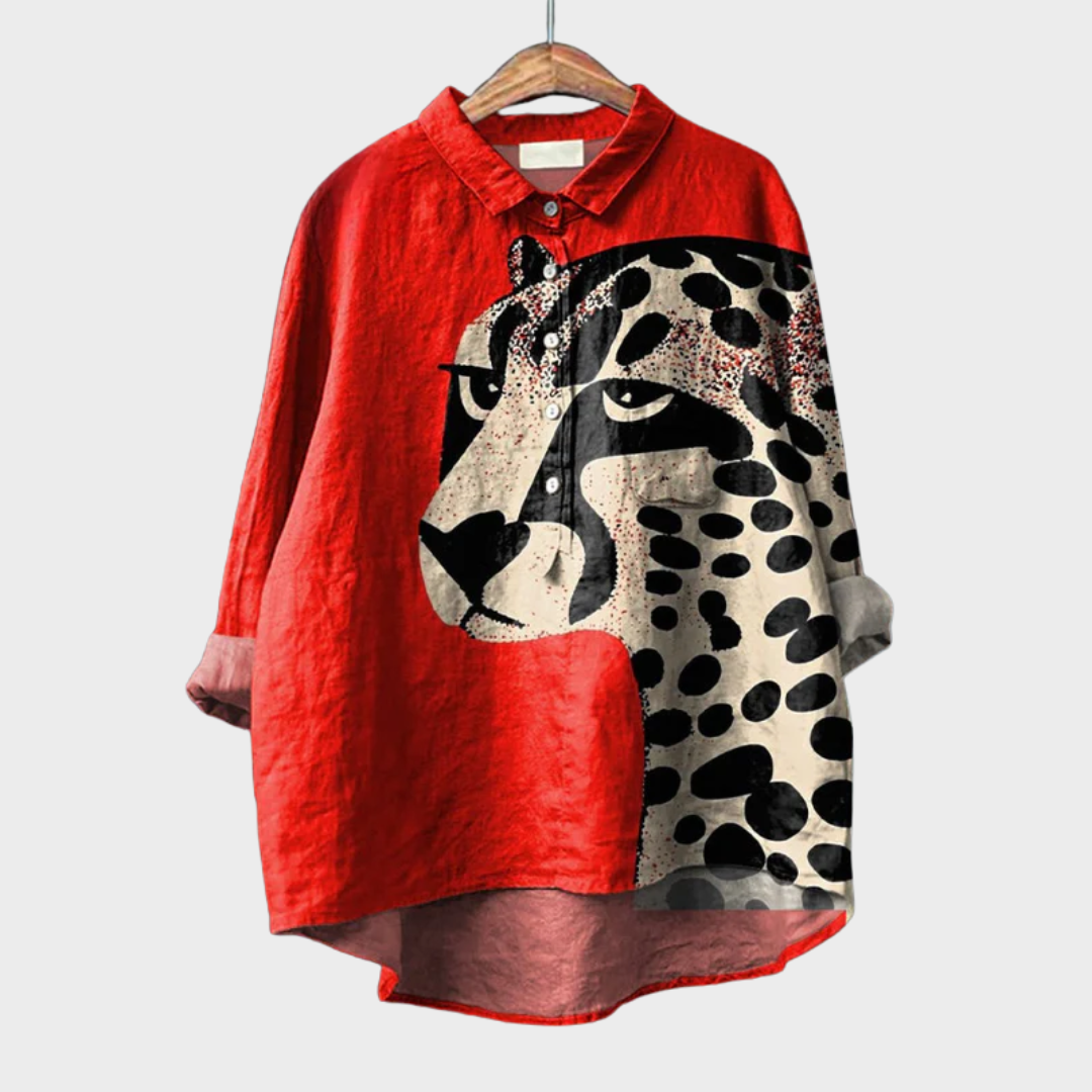Nala | Elegante Blusa de Verano de Lino - Van Moreau Utrecht