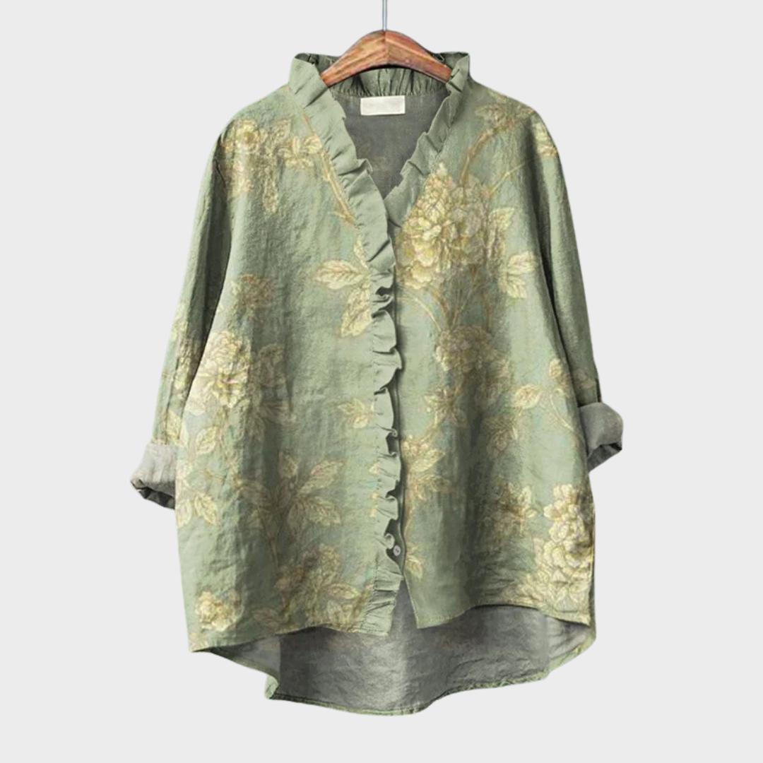 Rosalinde | Elegante Blusa de Verano de Lino - Van Moreau Utrecht