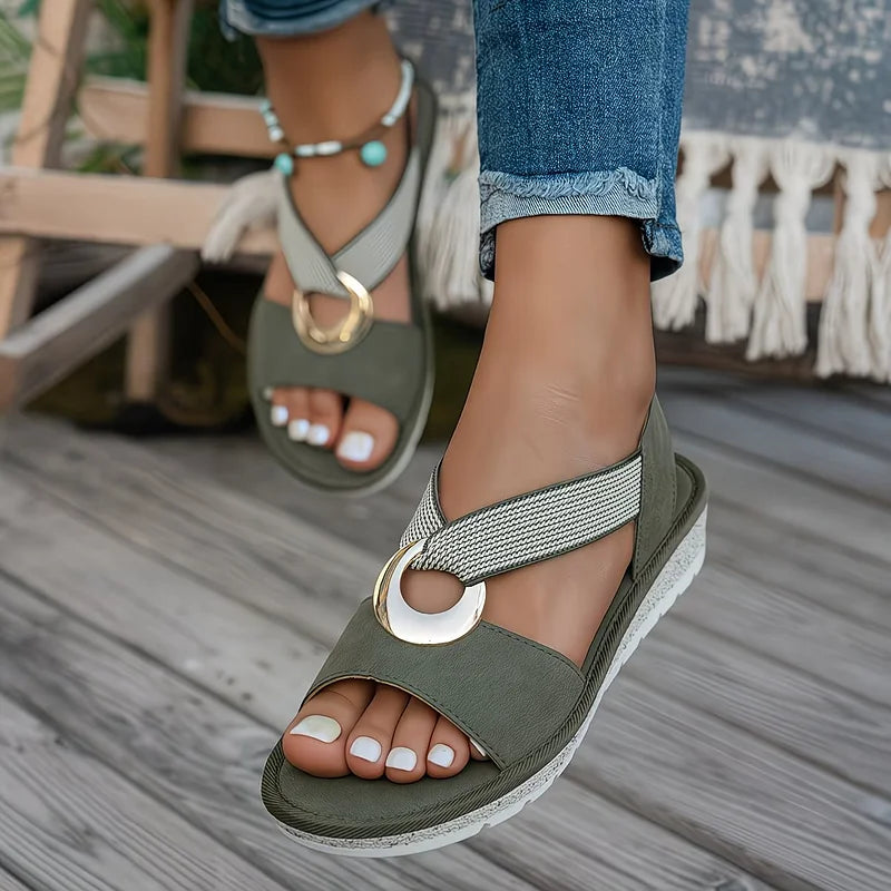 Pilar | Sandalias planas cómodas - Van Moreau Utrecht