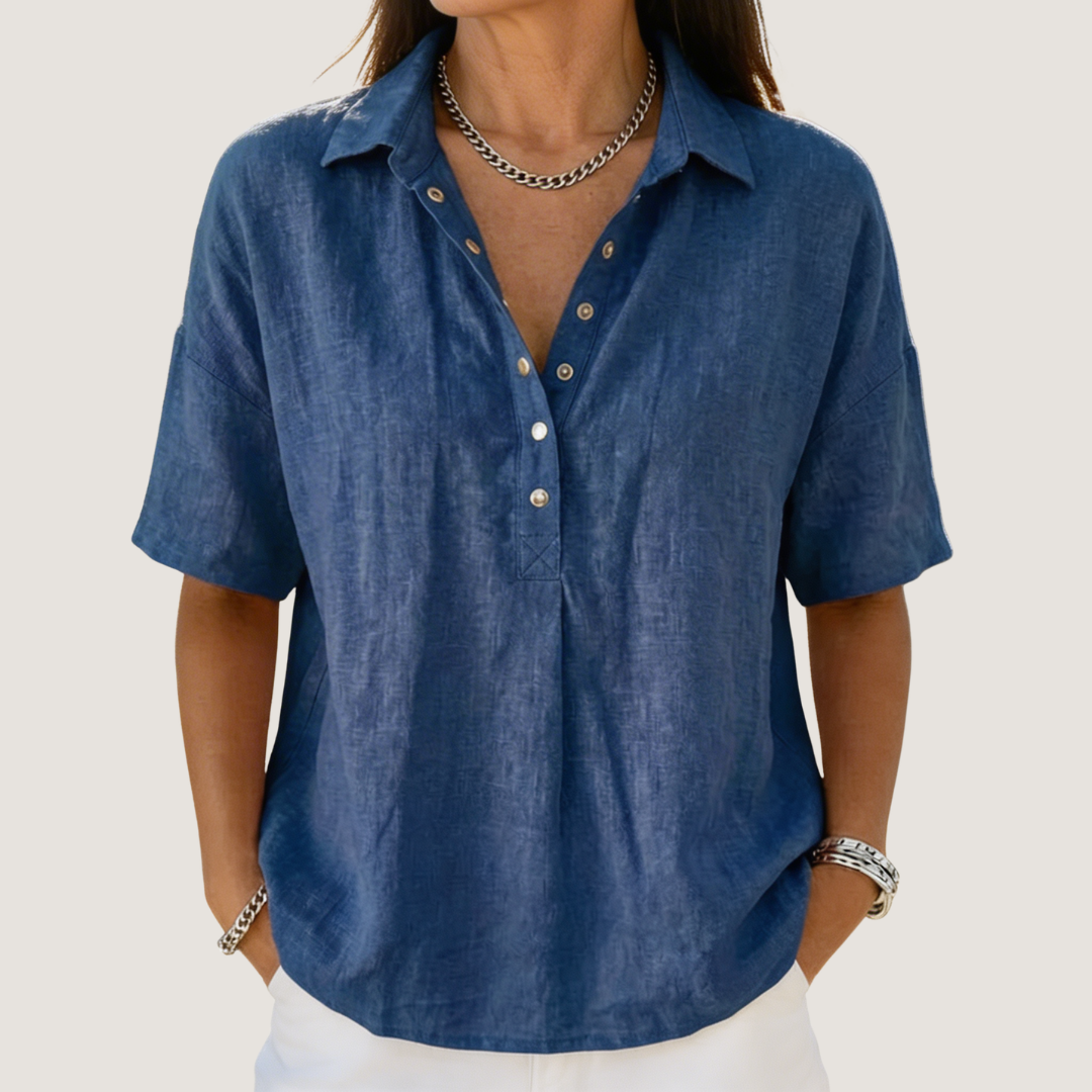 LAURA – BLUSA CASUAL ELEGANTE - Van Moreau Utrecht