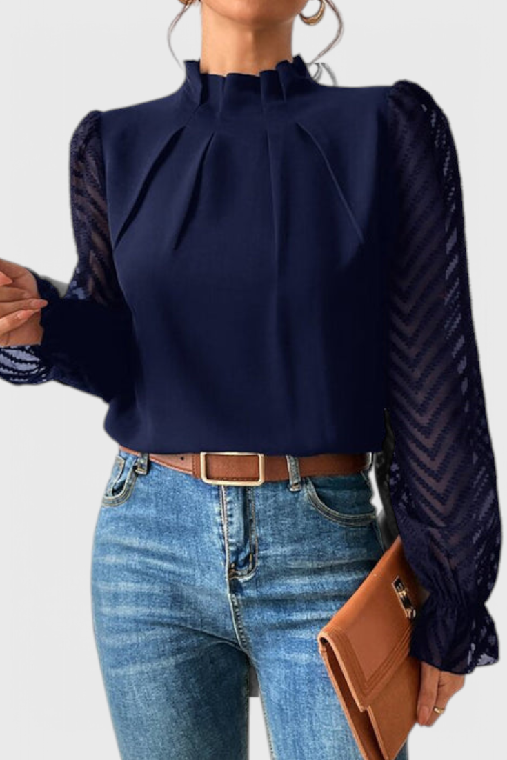Helga Blusa de Manga Larga Náutica - Van Moreau Utrecht
