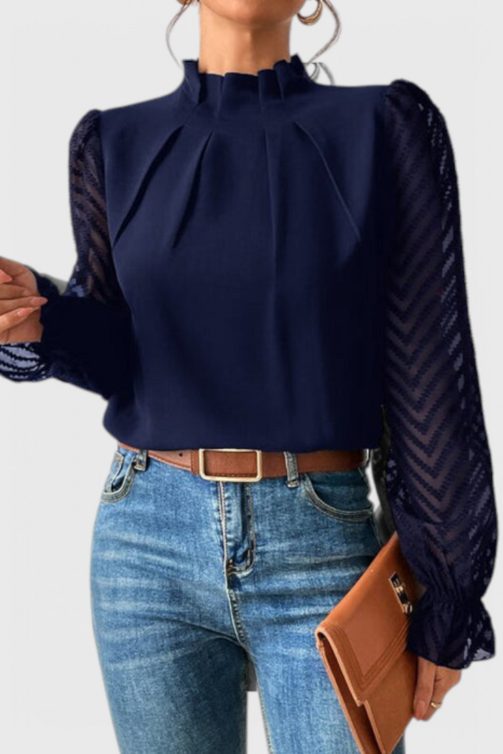 Helga Blusa de Manga Larga Náutica - Van Moreau Utrecht