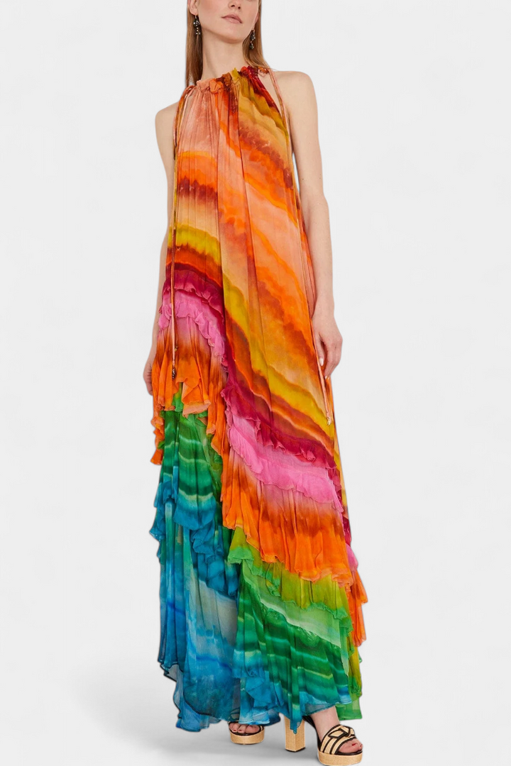 Tori | Vestido multicolor - Van Moreau Utrecht