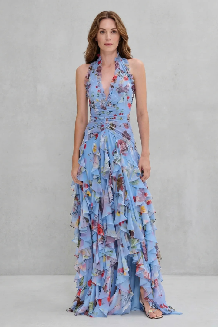 Belladina | Halter Maxi Dress - Van Moreau Utrecht