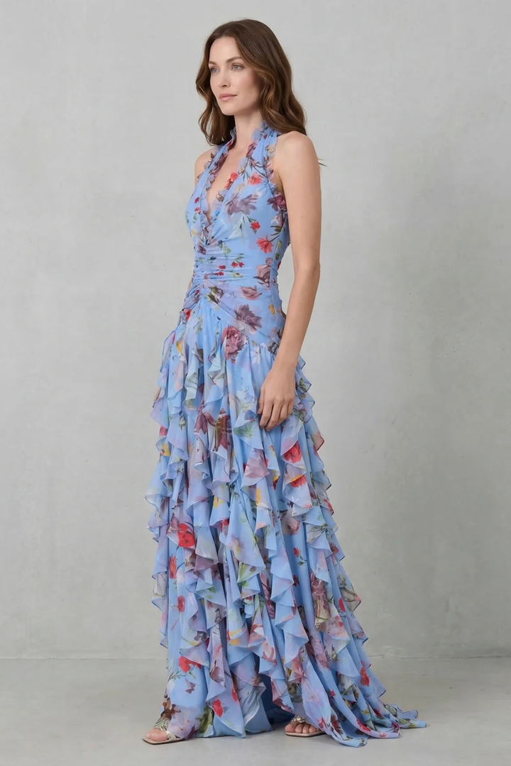 Belladina | Halter Maxi Dress - Van Moreau Utrecht