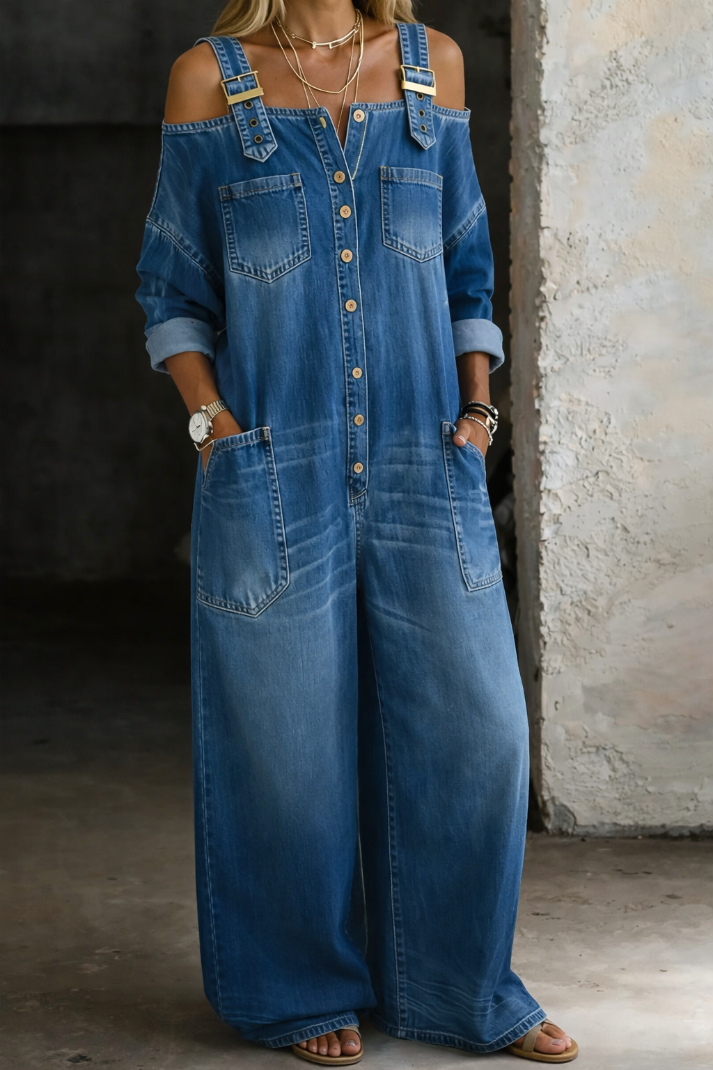 Martina | Jumpsuit relajado amplio - Van Moreau Utrecht