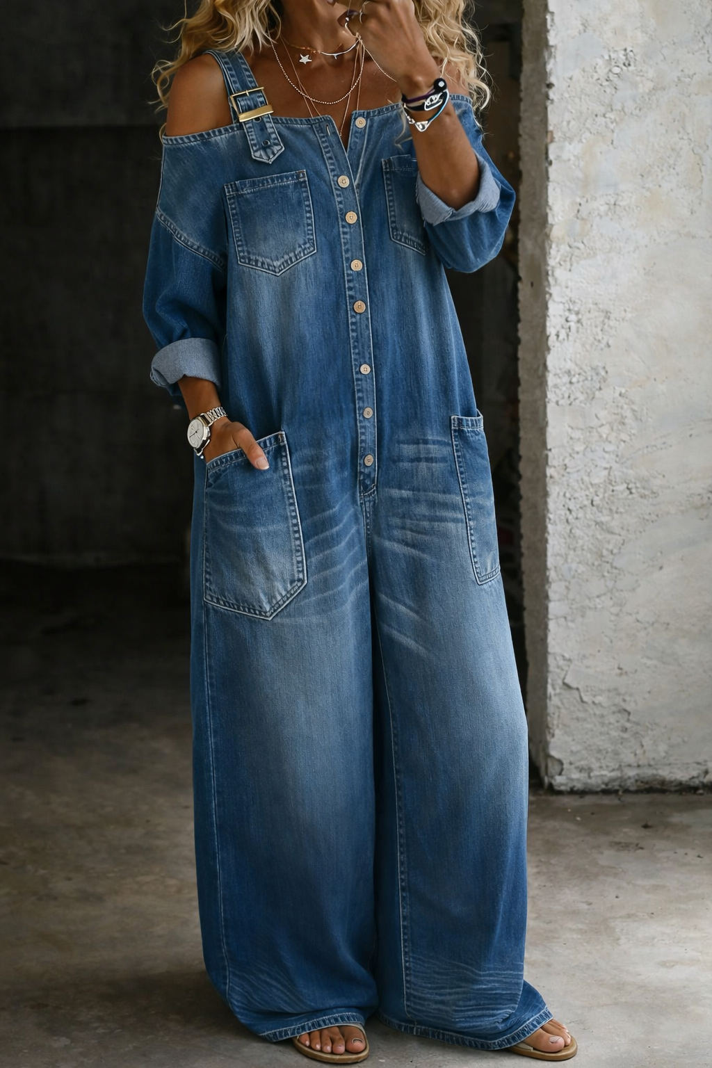 Martina | Jumpsuit relajado amplio - Van Moreau Utrecht