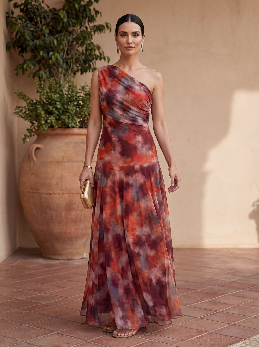 Uma - Vestido largo fluido con diseño elegante - Van Moreau Utrecht